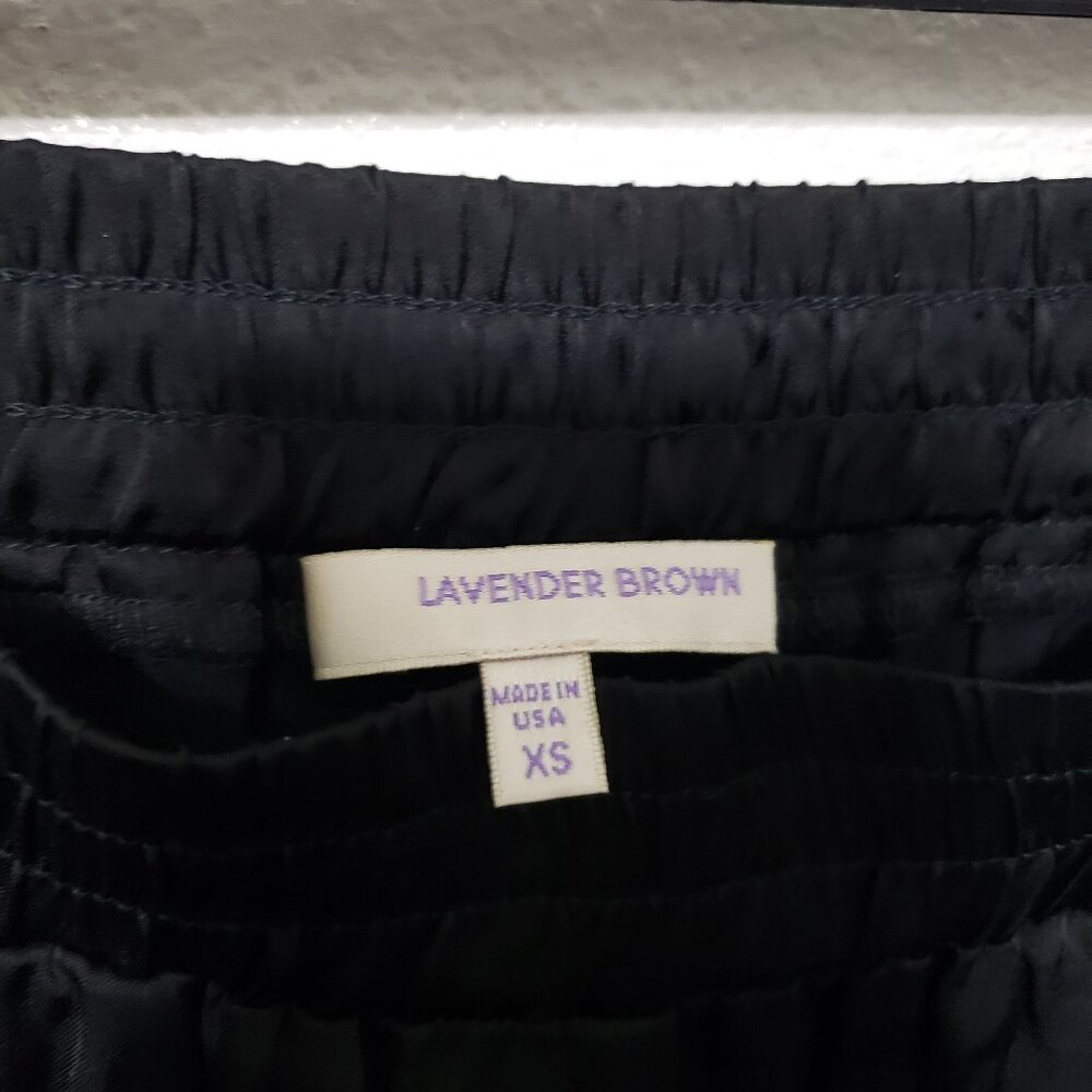 Lavender Brown Flowy Pants - Picture 14 of 14